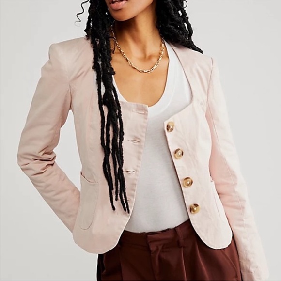Free People Courtship Blazer NWOT extra buttons